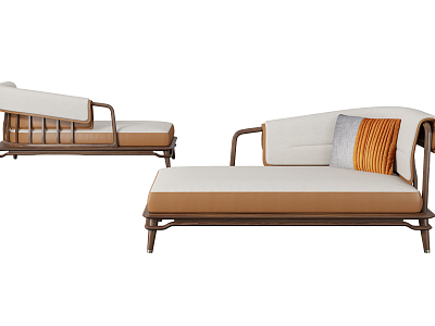 New Chinese-style chaise longue model