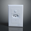 Socket Power Outlet Wall Outlet Power Plug Board 3d model