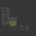 Hotel Restaurant Modern Bright Interior With Buffet Counter Dining Tables And Green Plants