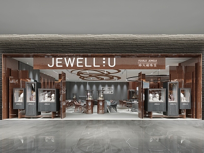 Modern Jewelry Store 3d model