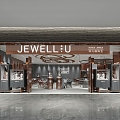 Modern Jewelry Store 3d model