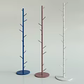 Modern Standing Coat Racks In Multiple Colors With Branch Structure For Home Use 3d model