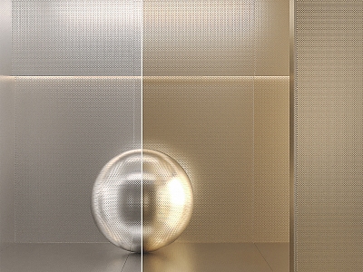 Metal plate background wall 3d model