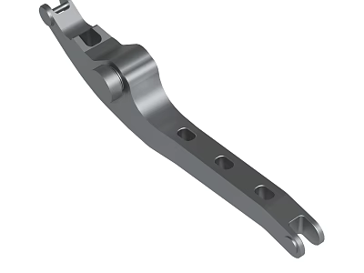 Industrial Metal Mechanical Part Featuring Precision Machined Holes And Durable Structure 3d model