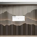 Chinese Grille Partition Hollow Partition Screen Partition Grille Background Wall 3d model