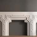 European-style gypsum line corner line 3d model