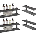 Sturdy Black Metal Storage Shelves With Multi Layer Design For Home Organization And Storage