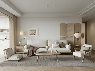 New Chinese Living Room 3d model