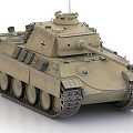 Black Panther Tank German Tank World War II Tank 3d model