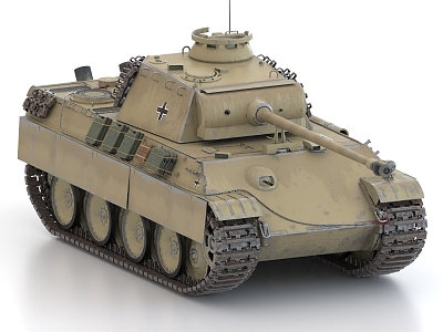 Black Panther Tank German Tank World War II Tank 3d model