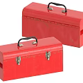 Box tin box red box trunk 3d model