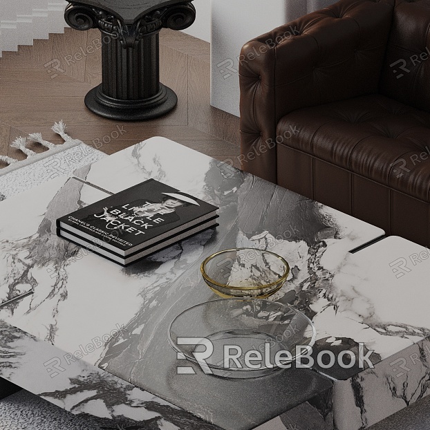 Modern coffee table model