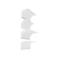 White Decorative Moldings For Interior Design With Various Styles And Shapes