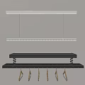 Modern Drying Rack Invisible Drying Rack Electric Drying Rack 3d model