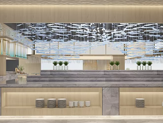 Modern Buffet Restaurant Buffet Restaurant 3d model