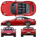 Red Convertible Sports Car With Sleek Exterior And Stylish Design Features