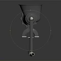 Sturdy Metal Manual Meat Grinder Hand Crank Design Kitchen Appliance For Home Use