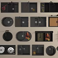 Diverse Modern Kitchen Sinks with Various Designs Styles and Materials 3d model
