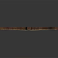 Wooden Crossbow With Intricate Carvings And Metal Accents On Gray Background