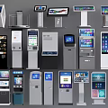 Smart Machines Featuring Self Service Kiosks Information Terminals Various Sizes Digital Screens For Commercial Spaces