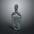 3D Designed Scorpion Pendant Jewelry With Intricate Claw And Tail Structure