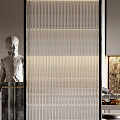Modern partition glass screen partition 3d model