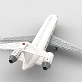 LEGO toy building blocks futuristic sci-fi aircraft airliner 3d model