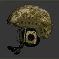 Tactical Camouflage Helmet With Protective Shell And Adjustable Straps Design