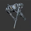 Modern Robot Terminator Robot Mecha Warrior Mecha Soldier 3d model