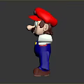 Iconic Video Game Character Mario With Red M Logo Hat Blue Overalls And Outstretched Arms