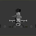 Advanced Aerospace Helicopter Featuring Multiple Missile Attachments And Details