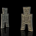 Home Decorative Metal Figurines With Intricate Geometric Animal Patterns And Human Like Shape