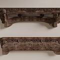 Traditional Chinese Wooden Carved Decorative Components With Intricate Patterns And Designs