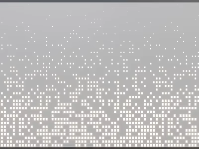 Gray Background Wall With White Square Pattern For Modern Interior Design 3d model