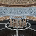 Religious Faith Sacred Architecture With Circular Structure Ornate Mosaics And Central Columns