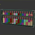 Traditional Wooden Abacus With Black Beads As Classic Calculating Tool For Daily Use