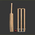 High Quality Wooden Cricket Sports Equipment Set With Bat Stumps And Ball