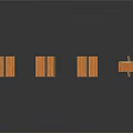 modern cardboard pixel cardboard voxel cardboard 3d model