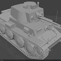 Detailed Tank Model Featuring Turret Cannon Tracks And Mechanical Components 3d model