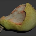Modern pear half a pear 3d model