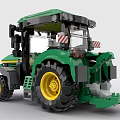 Lego toy building blocks tractor agricultural tool vehicle engineering vehicle 3d model