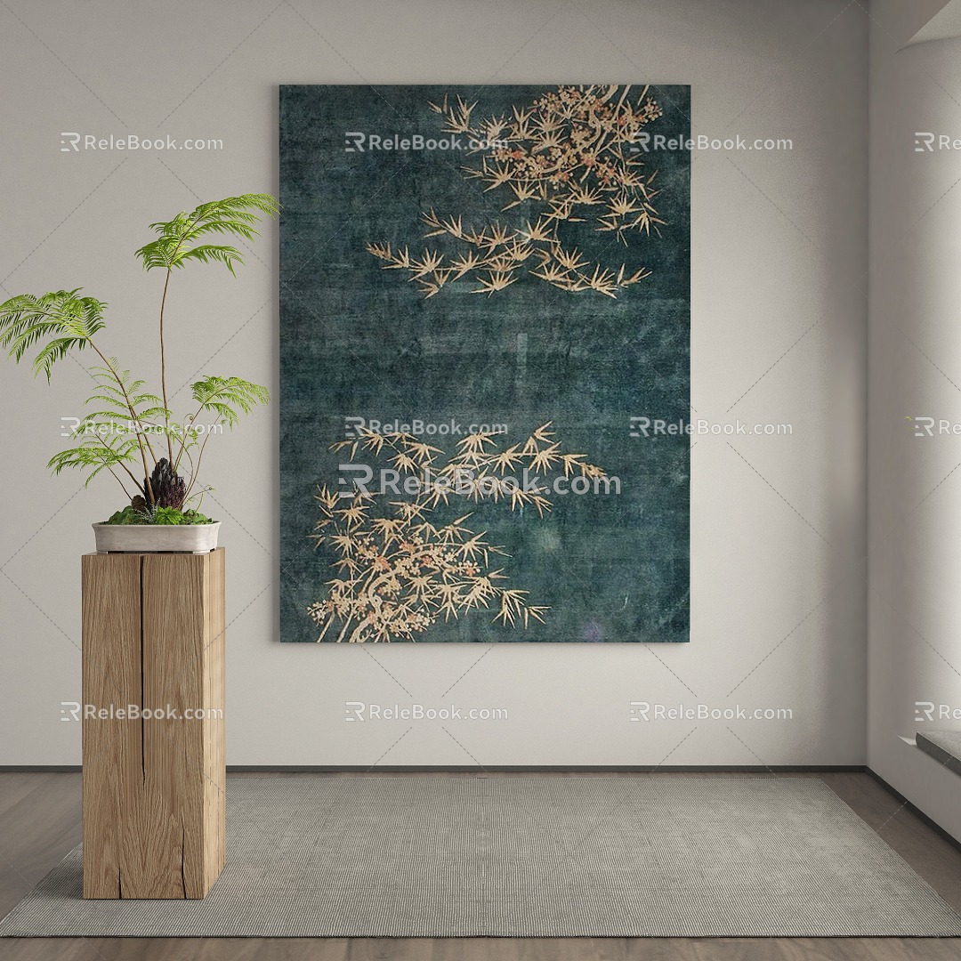 New Chinese Decorative Painting 3d model