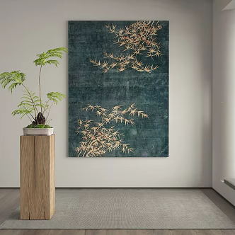 New Chinese Decorative Painting 3d model