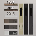 Other hardware elevator button floor display elevator button elevator screen 3d model