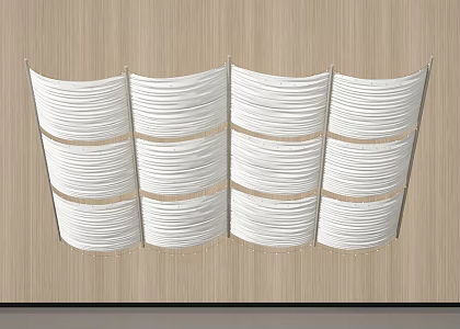 Modern Curtain Crane Curtain Ceiling 3d model