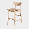 Banqueta Joana Wooden Chair 3d model