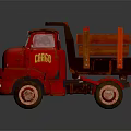 Vintage Red Toy Truck 1953 Model with Classic Design and Retro Features
