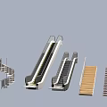 Different Types Of Modern Elevator And Escalator Designs With Staircase Combinations