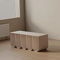 Modern shoe changing stool 3d model