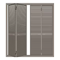 Modern folding door shutter folding door 3d model